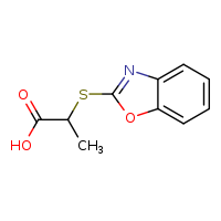 2-(1,3-benzoxazol-2-ylsulfanyl)propanoic acid