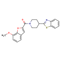 2-[1-(7-methoxy-1-benzofuran-2-carbonyl)piperidin-4-yl]-1,3-benzothiazole
