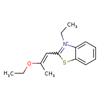2-[(1E)-2-ethoxyprop-1-en-1-yl]-3-ethyl-1,3-benzothiazol-3-ium