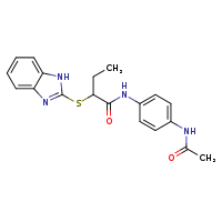 2-(1H-1,3-benzodiazol-2-ylsulfanyl)-N-(4-acetamidophenyl)butanamide