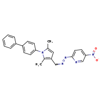 2-{2-[(1-{[1,1'-biphenyl]-4-yl}-2,5-dimethylpyrrol-3-yl)methyl]diazen-1-yl}-5-nitropyridine