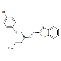 2-(2-{1-[(1E)-2-(4-bromophenyl)diazen-1-yl]butyl}diazen-1-yl)-1,3-benzothiazole