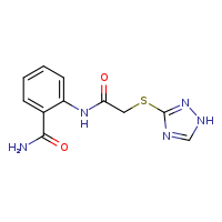 2-[2-(1H-1,2,4-triazol-3-ylsulfanyl)acetamido]benzamide