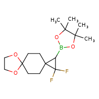 2-{2,2-difluoro-7,10-dioxadispiro[2.2.4?.2³]dodecan-1-yl}-4,4,5,5-tetramethyl-1,3,2-dioxaborolane