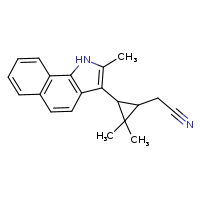 2-(2,2-dimethyl-3-{2-methyl-1H-benzo[g]indol-3-yl}cyclopropyl)acetonitrile