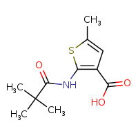 2-(2,2-dimethylpropanamido)-5-methylthiophene-3-carboxylic acid