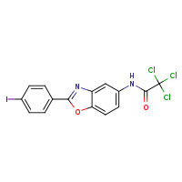 2,2,2-trichloro-N-[2-(4-iodophenyl)-1,3-benzoxazol-5-yl]acetamide