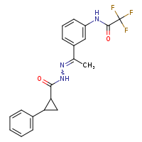 2,2,2-trifluoro-N-{3-[(1Z)-1-{[(2-phenylcyclopropyl)formamido]imino}ethyl]phenyl}acetamide