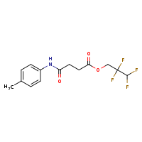 2,2,3,3-tetrafluoropropyl 3-[(4-methylphenyl)carbamoyl]propanoate