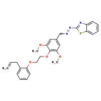 2-{2-[(3,5-dimethoxy-4-{2-[2-(prop-2-en-1-yl)phenoxy]ethoxy}phenyl)methyl]diazen-1-yl}-1,3-benzothiazole