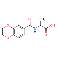 2-(2,3-dihydro-1,4-benzodioxin-6-ylformamido)propanoic acid