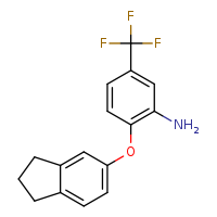 2-(2,3-dihydro-1H-inden-5-yloxy)-5-(trifluoromethyl)aniline