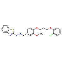 2-[2-({4-[3-(2-chlorophenoxy)propoxy]-3-methoxyphenyl}methyl)diazen-1-yl]-1,3-benzothiazole