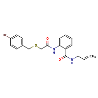 2-(2-{[(4-bromophenyl)methyl]sulfanyl}acetamido)-N-(prop-2-en-1-yl)benzamide