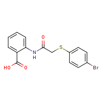 2-{2-[(4-bromophenyl)sulfanyl]acetamido}benzoic acid