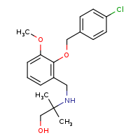 2-[({2-[(4-chlorophenyl)methoxy]-3-methoxyphenyl}methyl)amino]-2-methylpropan-1-ol