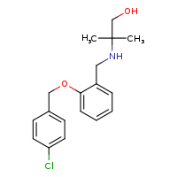 2-[({2-[(4-chlorophenyl)methoxy]phenyl}methyl)amino]-2-methylpropan-1-ol