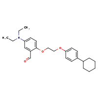 2-[2-(4-cyclohexylphenoxy)ethoxy]-5-(diethylamino)benzaldehyde