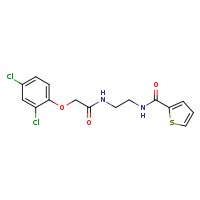 2-(2,4-dichlorophenoxy)-N-[2-(thiophen-2-ylformamido)ethyl]acetamide