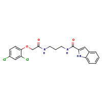 2-(2,4-dichlorophenoxy)-N-[3-(1H-indol-2-ylformamido)propyl]acetamide