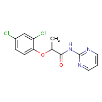 2-(2,4-dichlorophenoxy)-N-(pyrimidin-2-yl)propanamide