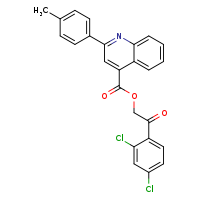 2-(2,4-dichlorophenyl)-2-oxoethyl 2-(4-methylphenyl)quinoline-4-carboxylate