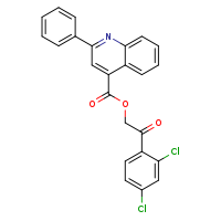2-(2,4-dichlorophenyl)-2-oxoethyl 2-phenylquinoline-4-carboxylate