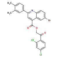 2-(2,4-dichlorophenyl)-2-oxoethyl 6-bromo-2-(3,4-dimethylphenyl)quinoline-4-carboxylate