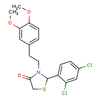 2-(2,4-dichlorophenyl)-3-[2-(3,4-dimethoxyphenyl)ethyl]-1,3-thiazolidin-4-one