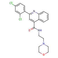 2-(2,4-dichlorophenyl)-N-[2-(morpholin-4-yl)ethyl]quinoline-4-carboxamide