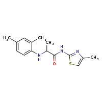 2-[(2,4-dimethylphenyl)amino]-N-(4-methyl-1,3-thiazol-2-yl)propanamide