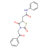 2-[2,4-dioxo-3-(2-oxo-2-phenylethyl)-1,3-thiazolidin-5-yl]-N-phenylacetamide