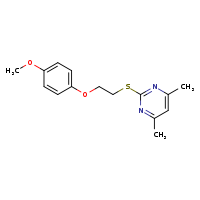 2-{[2-(4-methoxyphenoxy)ethyl]sulfanyl}-4,6-dimethylpyrimidine