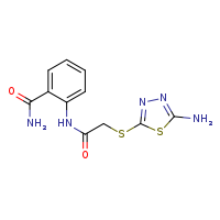 2-{2-[(5-amino-1,3,4-thiadiazol-2-yl)sulfanyl]acetamido}benzamide
