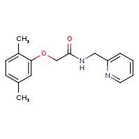 2-(2,5-dimethylphenoxy)-N-(pyridin-2-ylmethyl)acetamide
