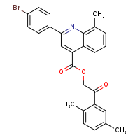 2-(2,5-dimethylphenyl)-2-oxoethyl 2-(4-bromophenyl)-8-methylquinoline-4-carboxylate