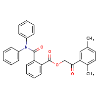 2-(2,5-dimethylphenyl)-2-oxoethyl 2-(diphenylcarbamoyl)benzoate