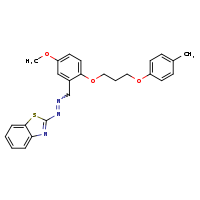 2-[2-({5-methoxy-2-[3-(4-methylphenoxy)propoxy]phenyl}methyl)diazen-1-yl]-1,3-benzothiazole