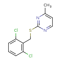 2-{[(2,6-dichlorophenyl)methyl]sulfanyl}-4-methylpyrimidine