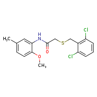 2-{[(2,6-dichlorophenyl)methyl]sulfanyl}-N-(2-methoxy-5-methylphenyl)acetamide