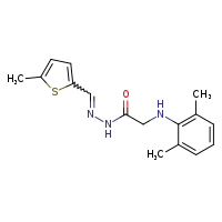 2-[(2,6-dimethylphenyl)amino]-N'-[(Z)-(5-methylthiophen-2-yl)methylidene]acetohydrazide