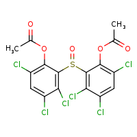 2-[2-(acetyloxy)-3,5,6-trichlorobenzenesulfinyl]-3,4,6-trichlorophenyl acetate