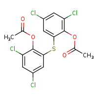 2-{[2-(acetyloxy)-3,5-dichlorophenyl]sulfanyl}-4,6-dichlorophenyl acetate