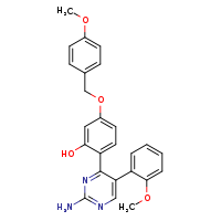 2-[2-amino-5-(2-methoxyphenyl)pyrimidin-4-yl]-5-[(4-methoxyphenyl)methoxy]phenol