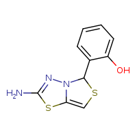 2-{2-amino-5H-[1,3]thiazolo[4,3-b][1,3,4]thiadiazol-5-yl}phenol