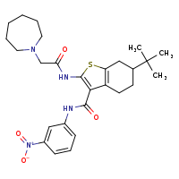 2-[2-(azepan-1-yl)acetamido]-6-tert-butyl-N-(3-nitrophenyl)-4,5,6,7-tetrahydro-1-benzothiophene-3-carboxamide