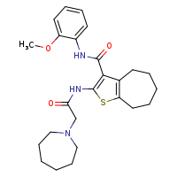 2-[2-(azepan-1-yl)acetamido]-N-(2-methoxyphenyl)-4H,5H,6H,7H,8H-cyclohepta[b]thiophene-3-carboxamide