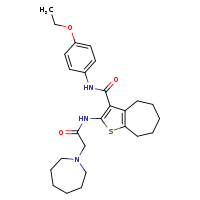 2-[2-(azepan-1-yl)acetamido]-N-(4-ethoxyphenyl)-4H,5H,6H,7H,8H-cyclohepta[b]thiophene-3-carboxamide