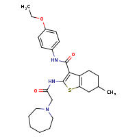 2-[2-(azepan-1-yl)acetamido]-N-(4-ethoxyphenyl)-6-methyl-4,5,6,7-tetrahydro-1-benzothiophene-3-carboxamide