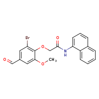 2-(2-bromo-4-formyl-6-methoxyphenoxy)-N-(naphthalen-1-yl)acetamide